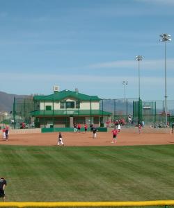 playing ball at Hillman Field