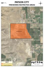 Payson Utah West Side Fireworks Restricted Areas